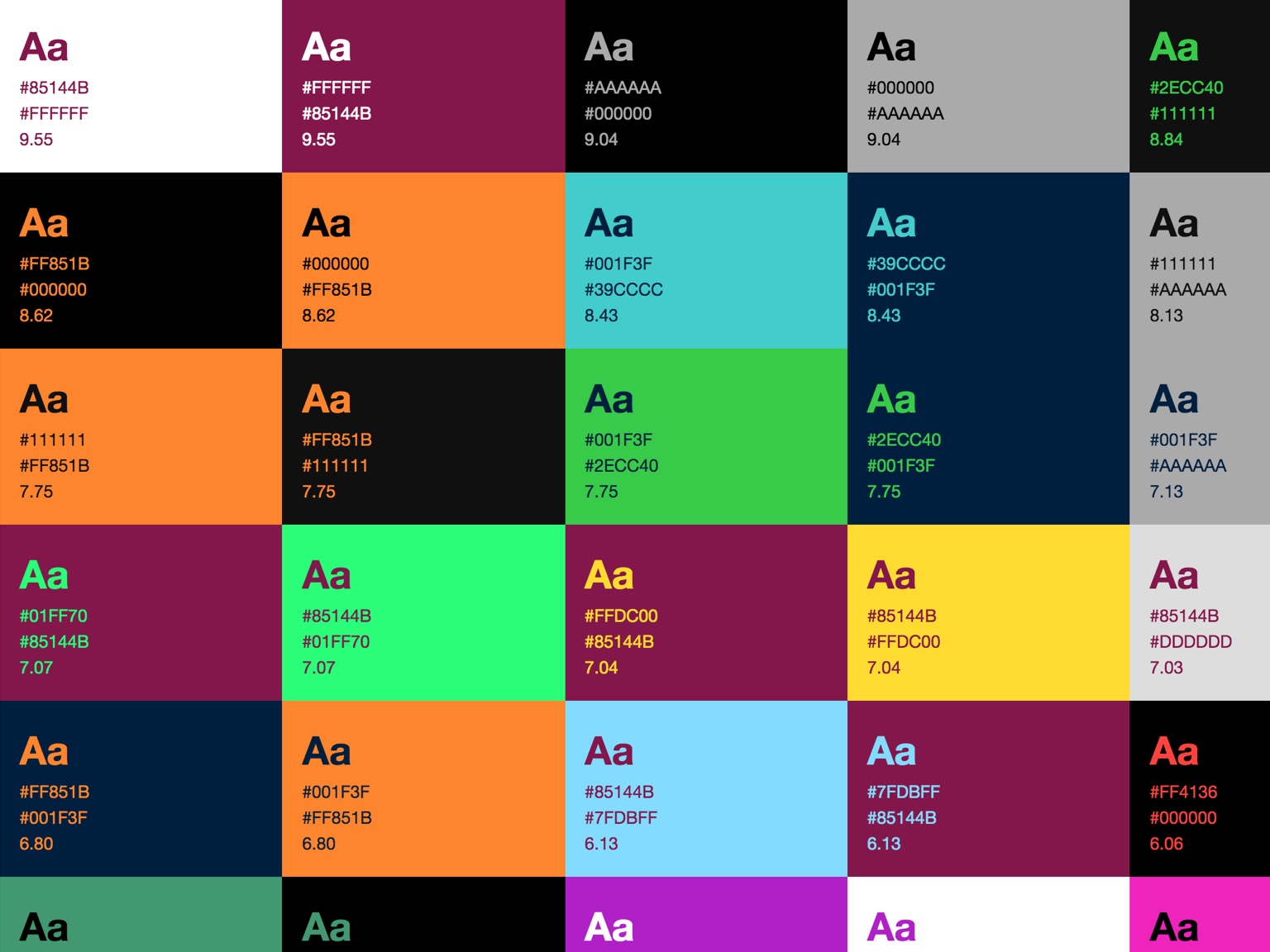 Jxnblog Color Palette Documentation For Living Style Guides